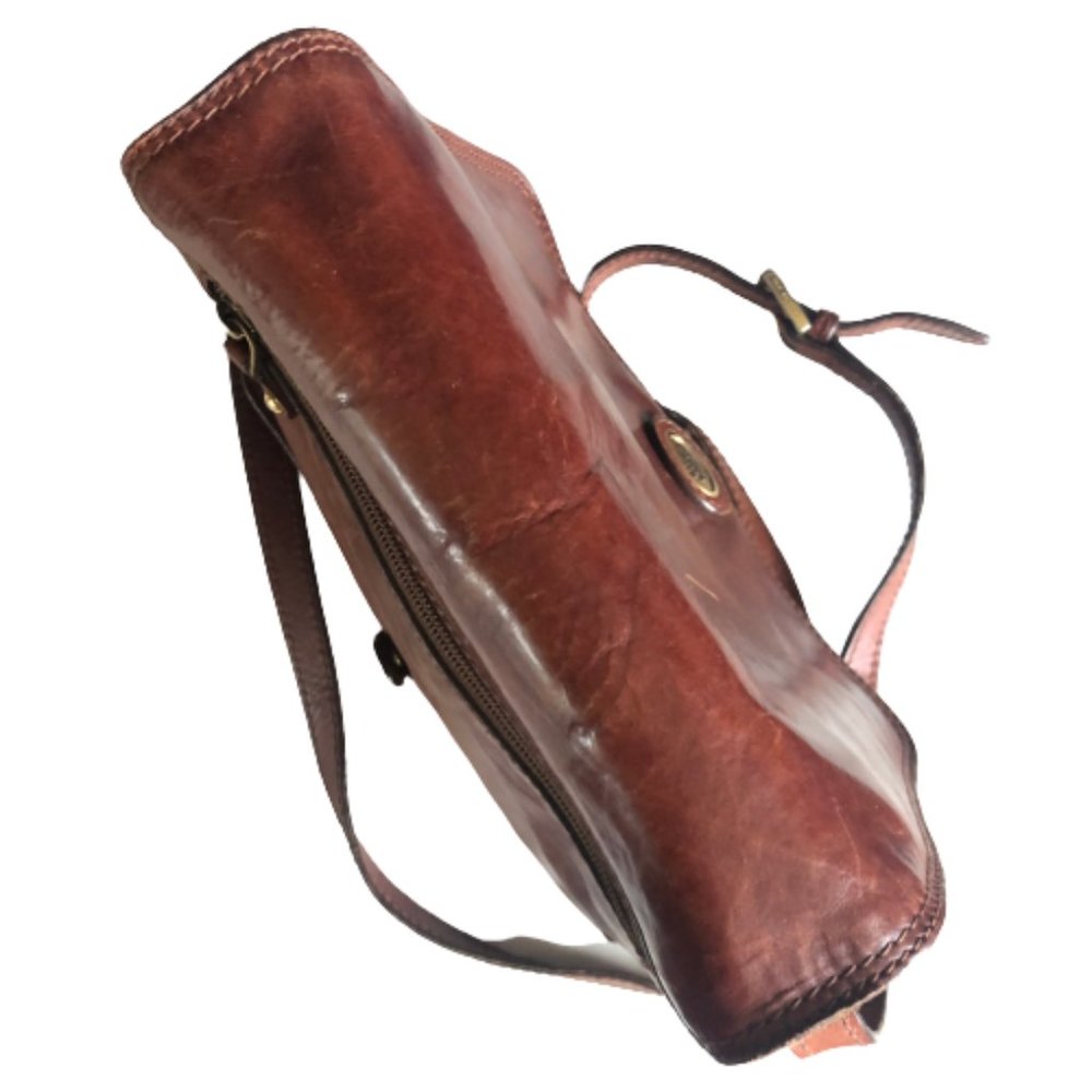 Vintage The Bridge leather classic satchet, cross body messenger bag purse - Picture 8 of 16